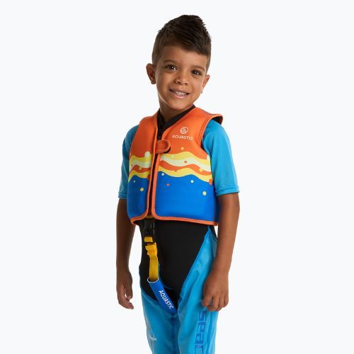 Apsauginė liemenė AQUASTIC Junior oranžinė/mėlyna