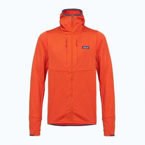 Vyriškas žygio džemperis Patagonia R1 Thermal Full Zip Hoody pollinator orange