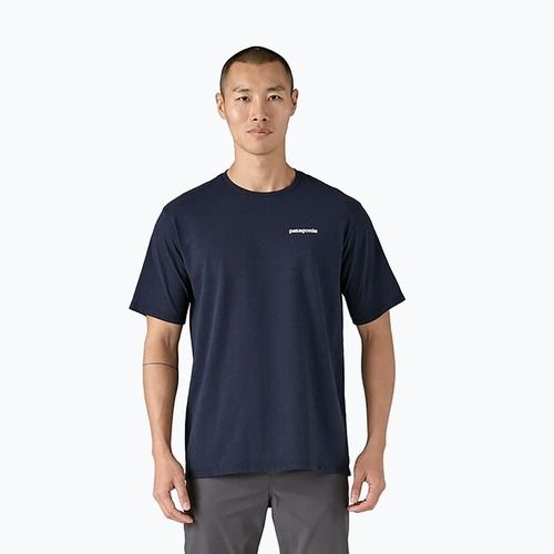 Vyriški marškinėliai Patagonia P-6 Logo Responsibili-Tee new navy