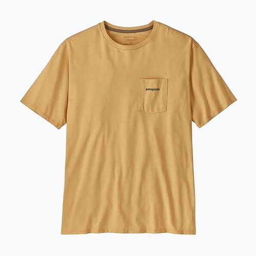 Vyriški marškinėliai Patagonia Boardshort Logo Pocket Responsibili beeswax tan