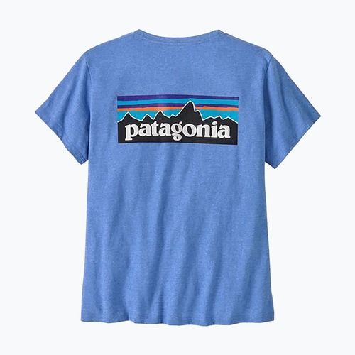Moteriški marškinėliai Patagonia P-6 Logo Responsibili-Tee abundant blue
