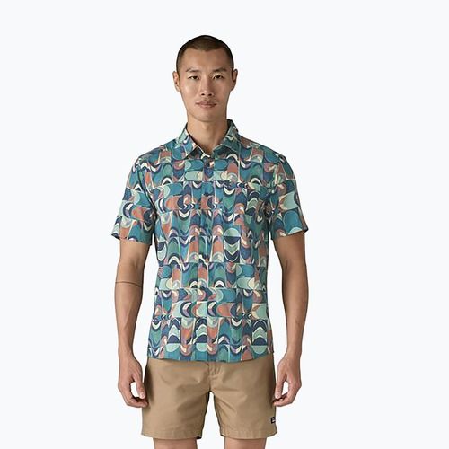 Vyriški marškiniai Patagonia Go To swallowtail geo/still blue