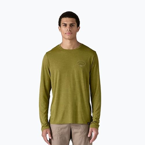 Vyriški marškinėliai ilgomis rankovėmis Patagonia Cap Cool Daily Graphic Lands clean climb roots/graze green x-dye