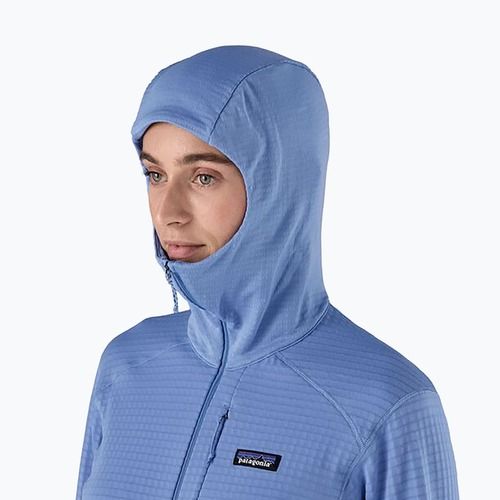 Moteriška softshell striukė Patagonia R1 Hybrid Pullover Hoody abundant blue