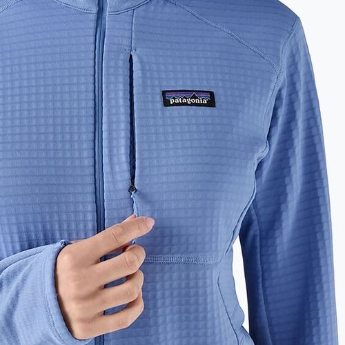 Moteriška softshell striukė Patagonia R1 Hybrid Pullover Hoody abundant blue