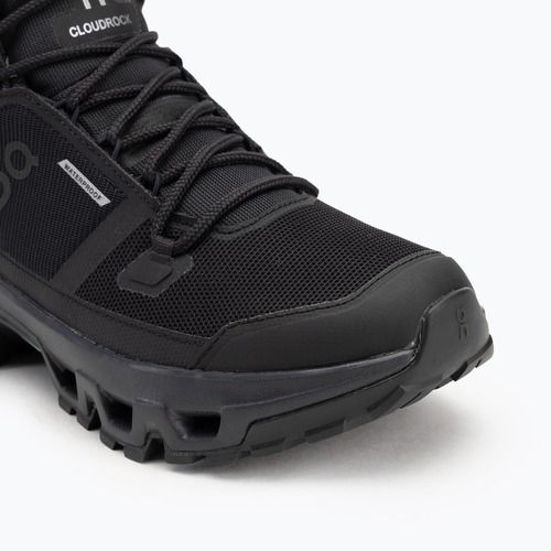 Vyriški batai On Cloudrock Mid Waterproof black/black