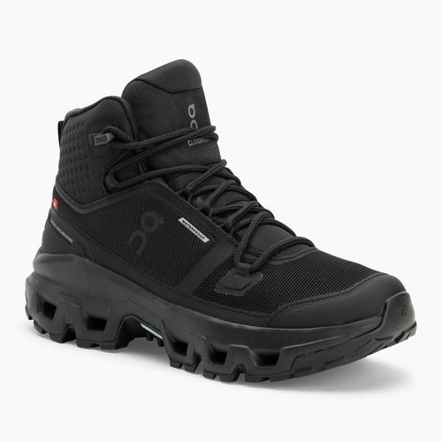 Moteriški batai On Cloudrock Mid Waterproof black/black