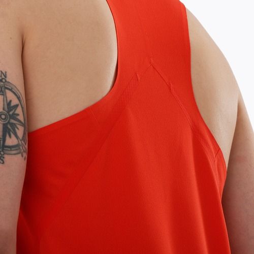 Vyriškas bėgimo tank topas Salomon S/Lab Speed Singlet flery red