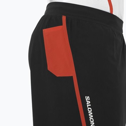 Vyriški bėgimo šortai Salomon S/Lab Speed Spl 7" deep black / fiery red