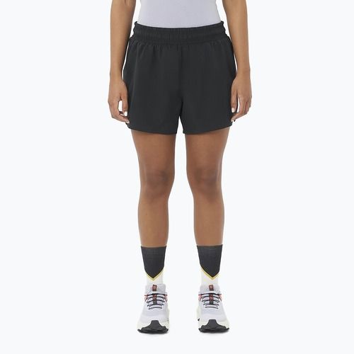 Moteriški bėgimo šortai Salomon SHAKEout Easy 4" deep black