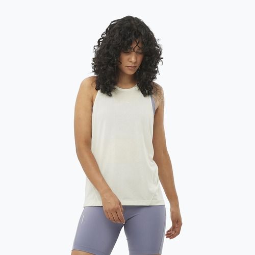 Moteriškas bėgimo tank topas Salomon SHAKEout Core Tank icicle
