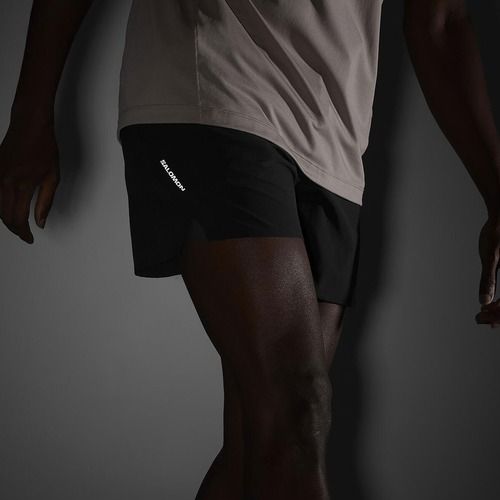 Vyriški bėgimo šortai Salomon SHAKEout Core 5" deep black