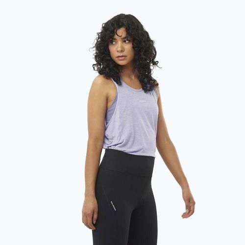 Moteriškas bėgimo tank topas Salomon SHAKEout Air Tank cosmic sky
