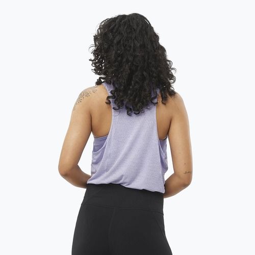 Moteriškas bėgimo tank topas Salomon SHAKEout Air Tank cosmic sky