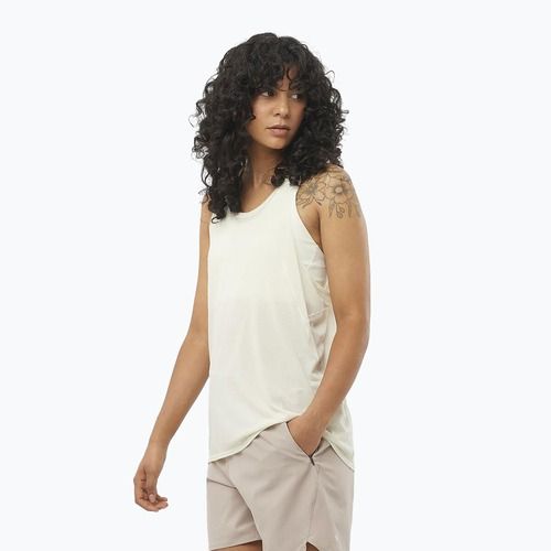 Moteriškas bėgimo tank topas Salomon SHAKEout Air Tank icicle