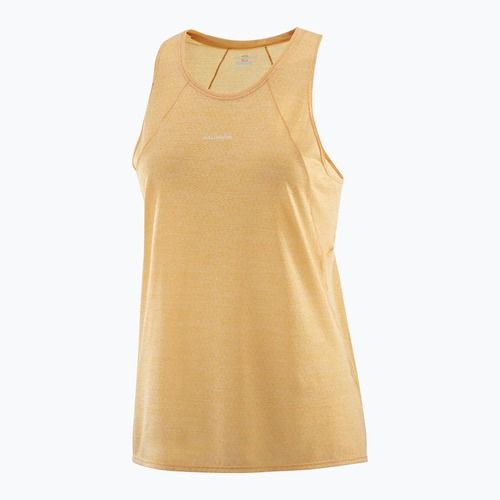 Moteriškas bėgimo tank topas Salomon SHAKEout Air Tank warm apricot
