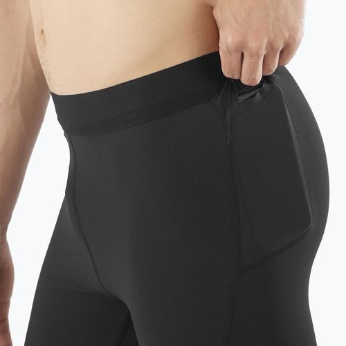 Vyriški bėgimo šortai Salomon Sense Aero Tights deep black