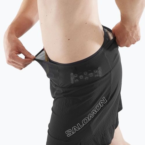 Vyriški bėgimo šortai Salomon Sense 2IN1 deep black