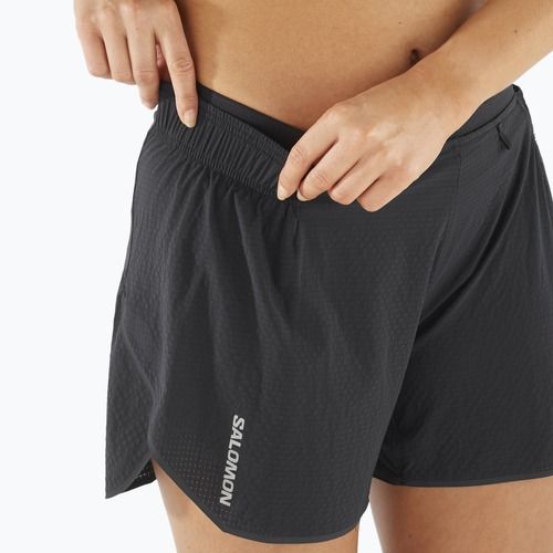 Moteriški bėgimo šortai Salomon Sense Aero 5'' deep black / peris