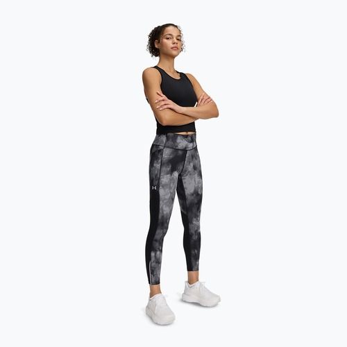 Moteriškos bėgimo tamprės Under Armour Launch Printed Ankle black/reflective