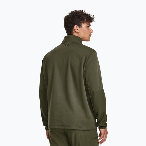 Vyriškas džemperis Under Armour Tactical Rival Job Fleece 1/4 Zip marine od green