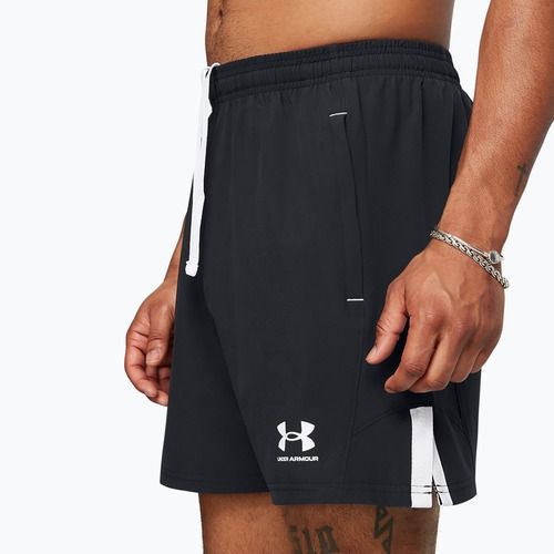 Vyriški futbolo šortai Under Armour Challenger Pro Woven black / white