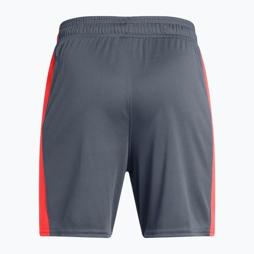Vaikiški futbolo šortai Under Armour Challenger Knit downpour gray / fire / white
