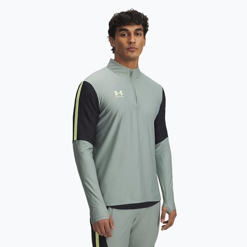 Vyriškas futbolo džemperis Under Armour Challenger Pro 1/4 Zip silica green / black / sonic yellow