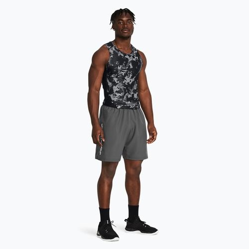 Vyriški treniruočių šortai Under Armour Woven Wordmark castlerock/white