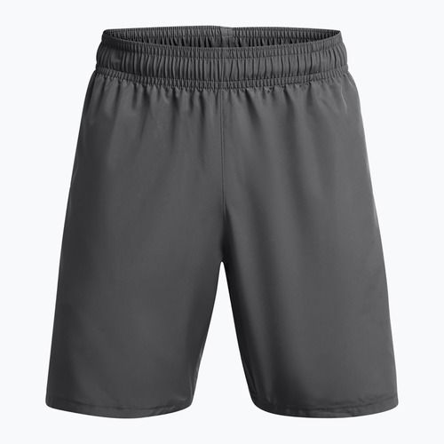 Vyriški treniruočių šortai Under Armour Woven Wordmark castlerock/white