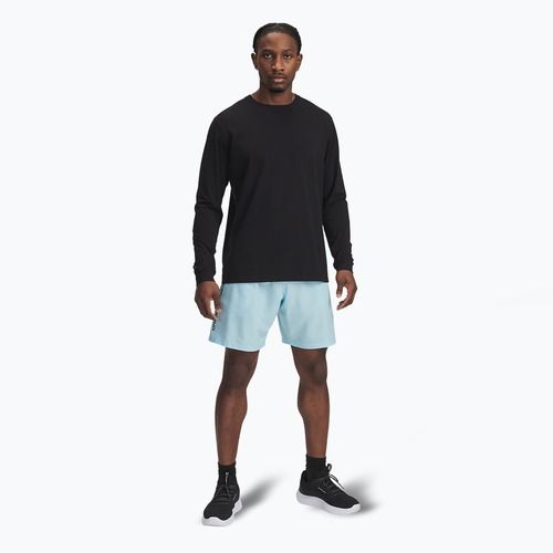 Vyriški treniruočių šortai Under Armour Woven Wordmark stream/black