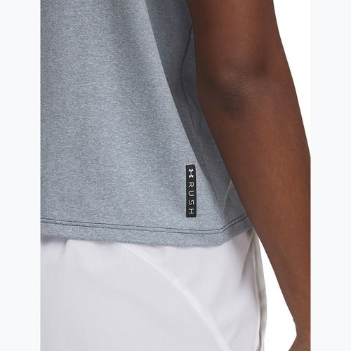 Moteriškas treniruočių topas Under Armour Rush Energy Crop Tank downpour gray/downpour gray