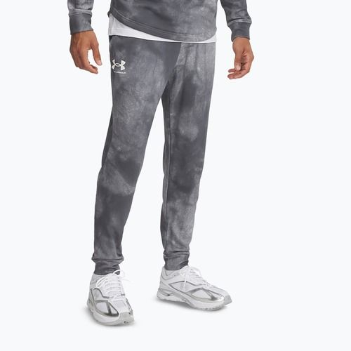 Vyriškos kelnės Under Armour Rival Terry Printed Jogger castlerock/onyx white