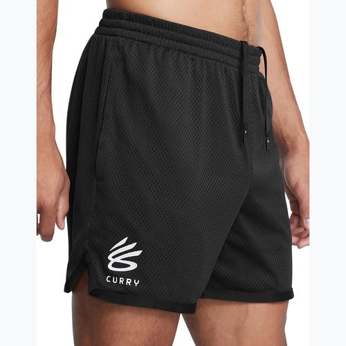 Vyriški krepšinio šortai Under Armour Curry Splash Short black / white clay
