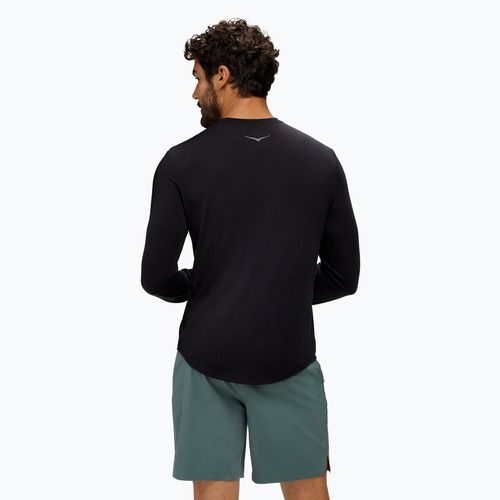 Vyriški bėgimo marškinėliai HOKA Essential LS Tee black