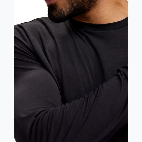 Vyriški bėgimo marškinėliai HOKA Essential LS Tee black