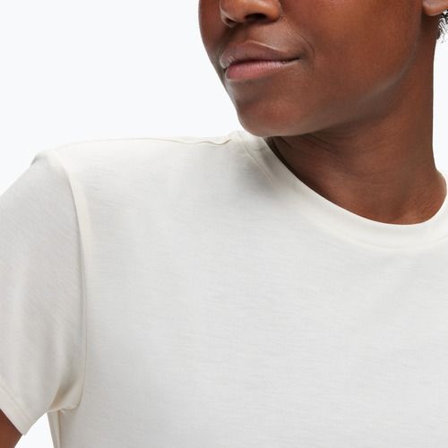 Moteriški bėgimo marškinėliai HOKA Essential Tee eggnog