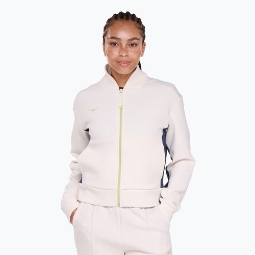 Moteriška bėgimo striukė HOKA Kaitoro Knit alabaster / varsity navy