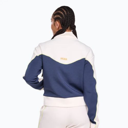 Moteriška bėgimo striukė HOKA Kaitoro Knit alabaster / varsity navy