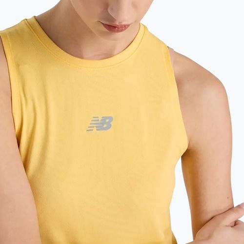 Moteriškas bėgimo tank topas New Balance Jacquard Slim Tank clementine