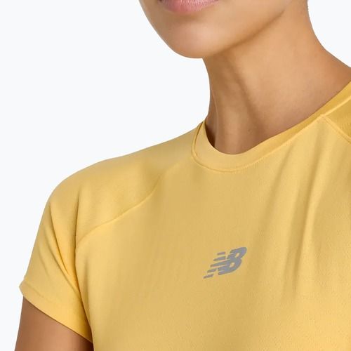Moteriški marškinėliai New Balance Seasonal Jacquard clementine