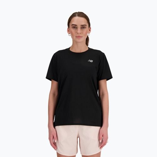 Moteriški bėgimo marškinėliai New Balance Essentials SS black