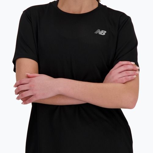 Moteriški bėgimo marškinėliai New Balance Essentials SS black