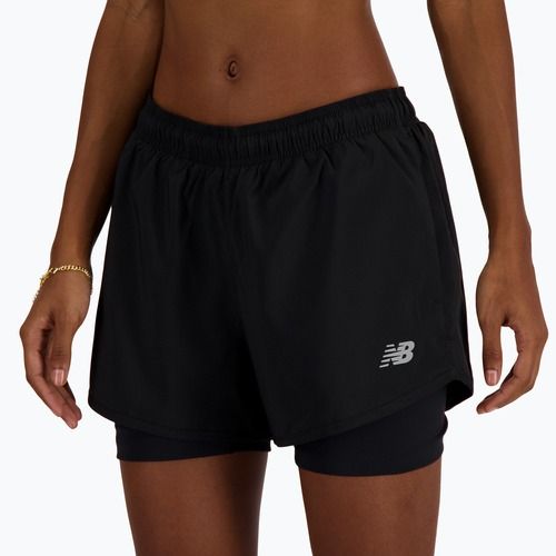 Moteriški bėgimo šortai  New Balance Sport Essentials 2IN1 black