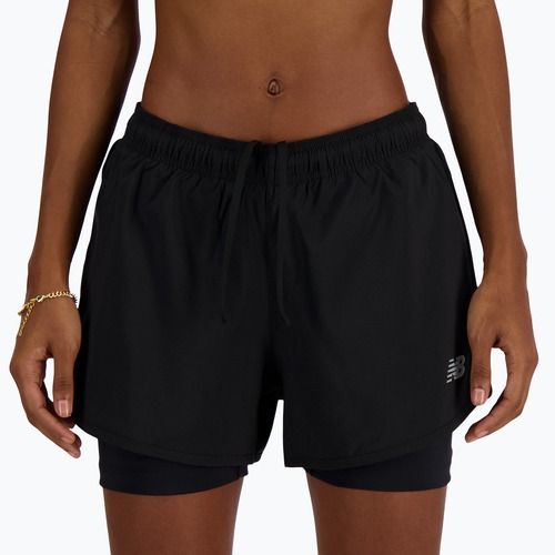 Moteriški bėgimo šortai  New Balance Sport Essentials 2IN1 black