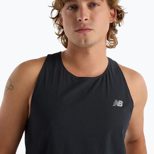 Vyriškas bėgimo tank topas New Balance Race Day Ultra Light Singlet black