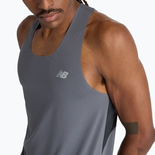 Vyriškas bėgimo tank topas New Balance Race Day Tank graphite