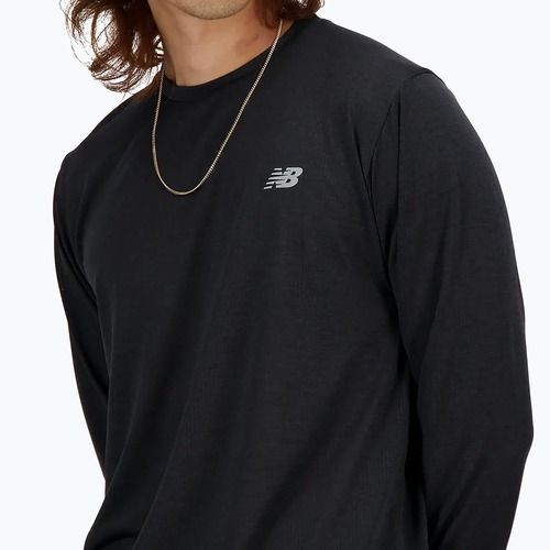 Vyriški marškinėliai ilgomis rankovėmis New Balance Athletics black