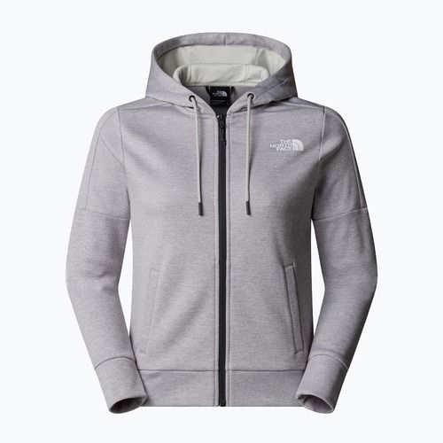 Moteriškas džemperis The North Face Reaxion Fleece Full Zip Hoodie tnf light grey heather