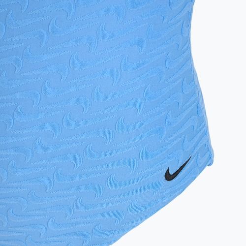 Moteriškas vientisas plaukimo kostiumas Nike Swoosh Link Y-Back university blue